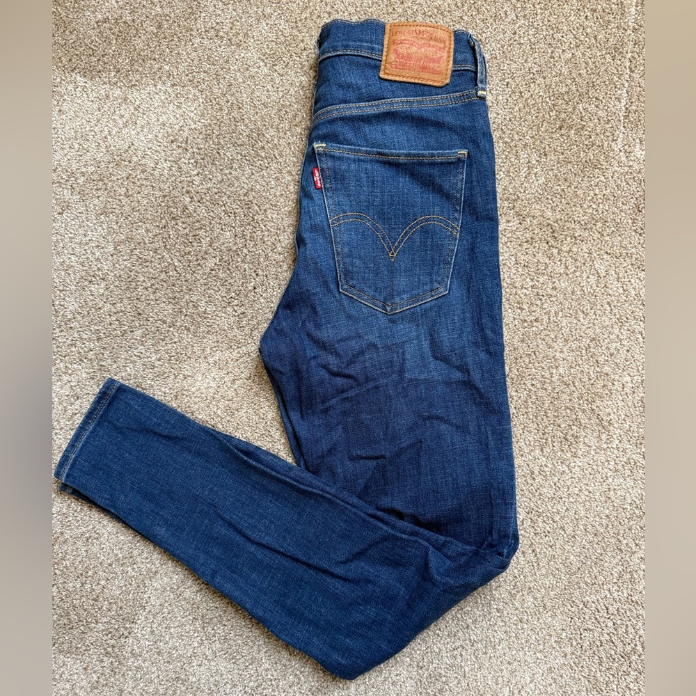 Levi's Mile High Super Skinny Jeans - Deep Blue
